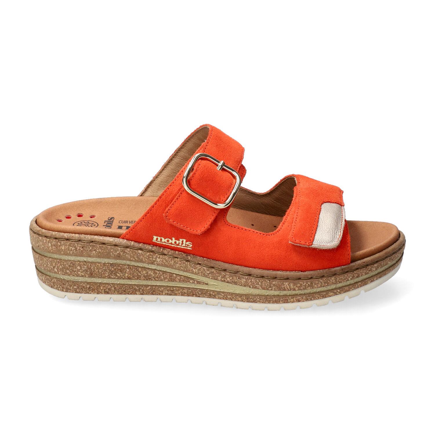 mules femme modèle Randya Orange - Mephisto